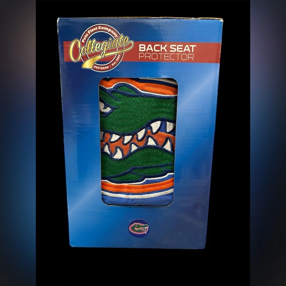 Back Seat Protector - Green and Orange